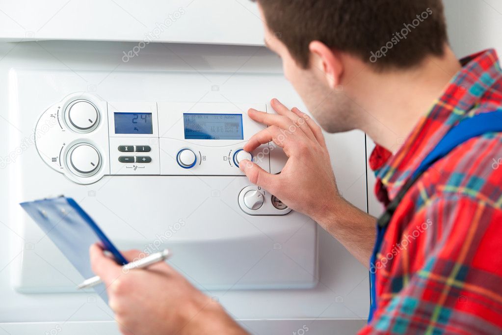 Instalação de uma nova caldeira numa habitação